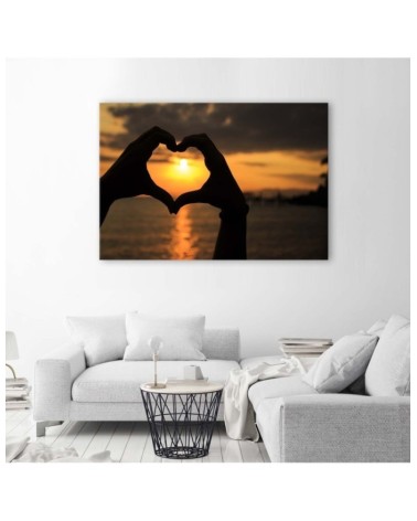 Modernes Wandbild - Palmherz-Symbol | Feeby