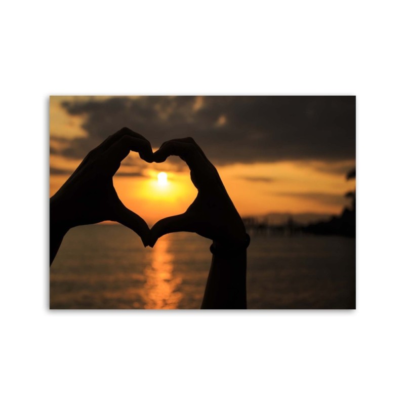 Modernes Wandbild - Palmherz-Symbol | Feeby