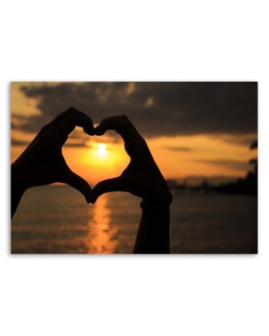 Modernes Wandbild - Palmherz-Symbol | Feeby