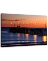 Canvas prints for living room - Lanterns on the pier sunset | FEEBY