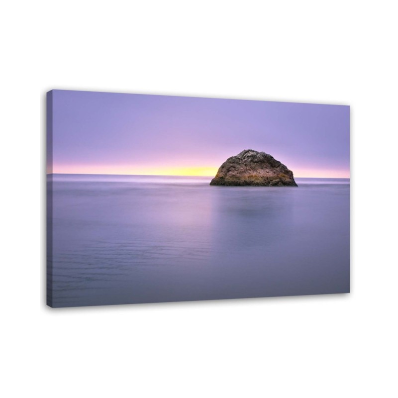 Leinwandbild - Felsen in der Mitte des Meeres | Feeby