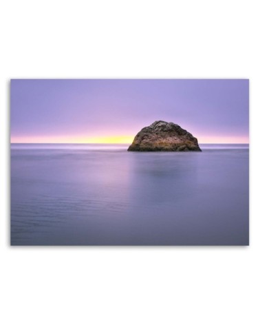 Leinwandbild - Felsen in der Mitte des Meeres | Feeby