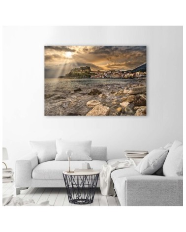 Bild auf Leinwand - Stadt am Meer | Feeby