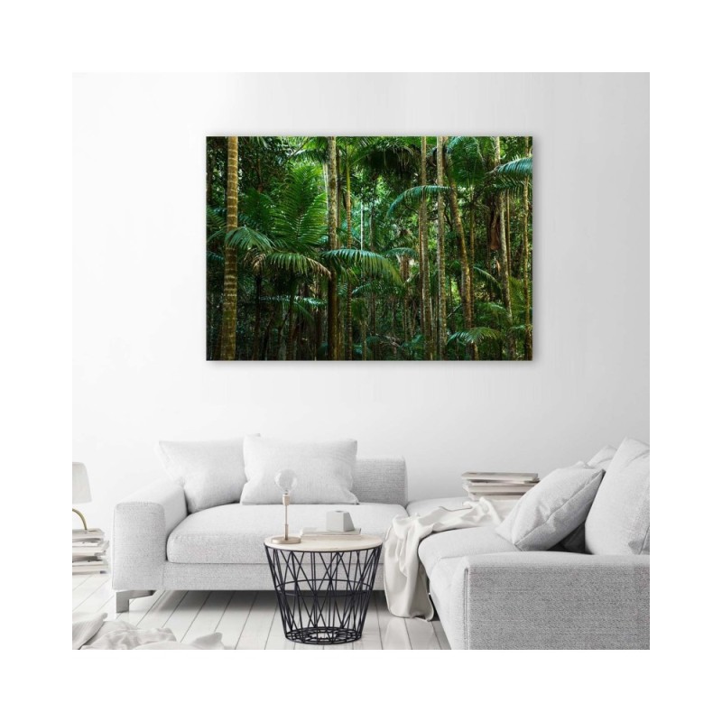 Leinwandbild - Grüne Palmen | Feeby