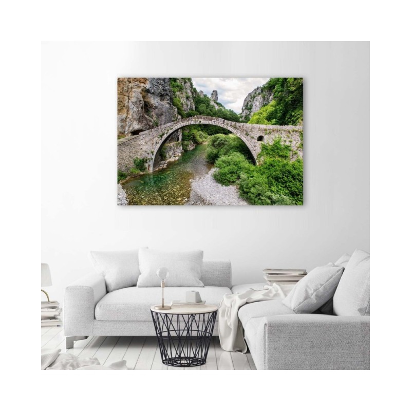 Dekoratives Leinwandbild - Alte Steinbrücke | Feeby