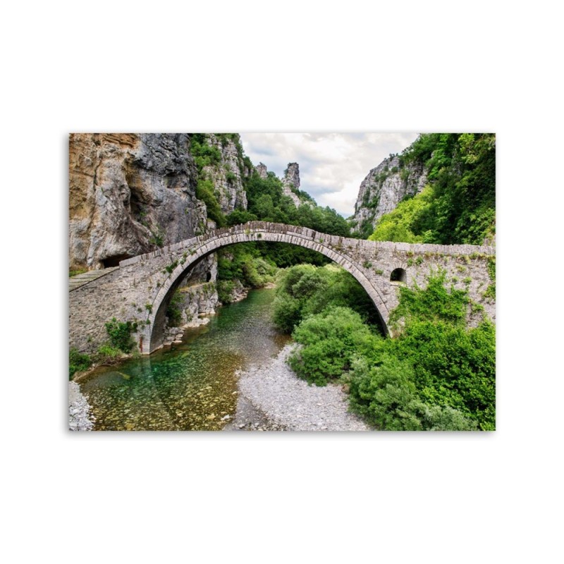 Dekoratives Leinwandbild - Alte Steinbrücke | Feeby