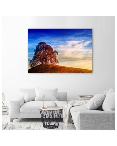 Leinwanddruck - Baum auf einem Hügel | Feeby