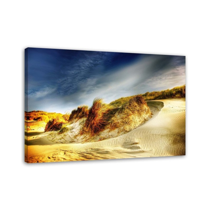 Modern bedroom Canvas painting - Dunes on the beach | FEEBY