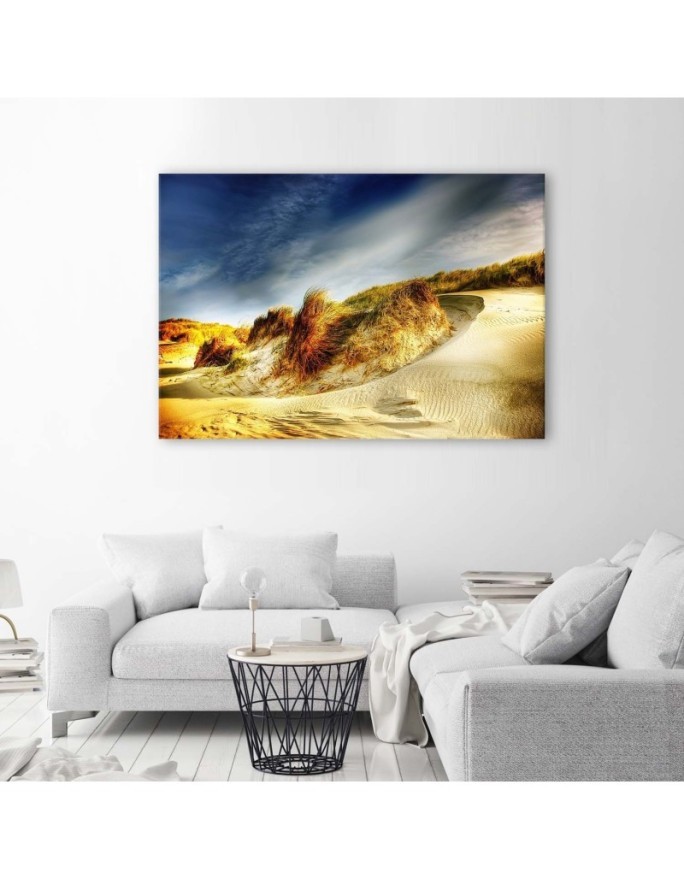 Modern bedroom Canvas painting - Dunes on the beach | FEEBY