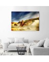 Modern bedroom Canvas painting - Dunes on the beach | FEEBY