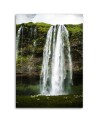 Canvas print - Waterfall in green mountains | FEEBY