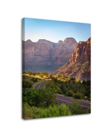 Canvas prints for living room - Mountain road of rocks | FEEBY