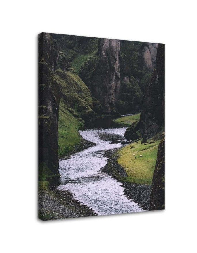Obraz na płótnie canvas - Potok w górach | FEEBY