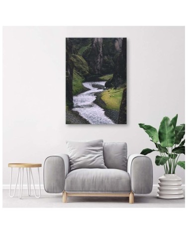 Bild auf Leinwand - Ein Bach in den Bergen | Feeby