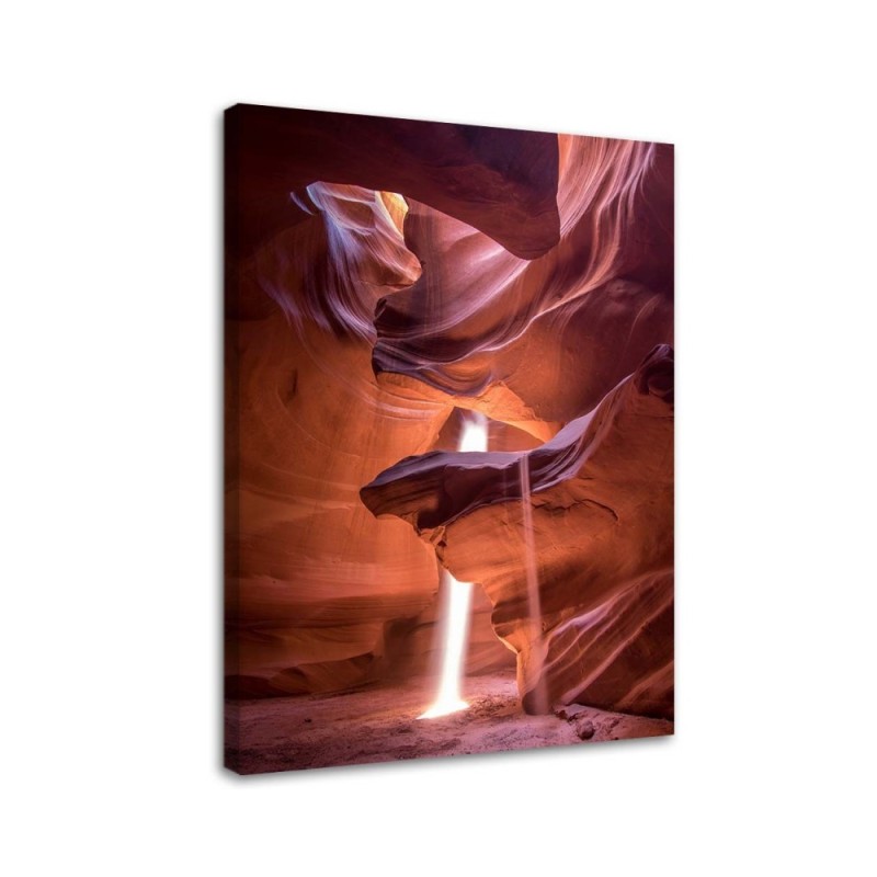 Modernes Wandbild - Licht in einer Höhle | Feeby