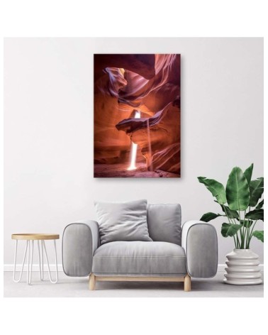 Modernes Wandbild - Licht in einer Höhle | Feeby