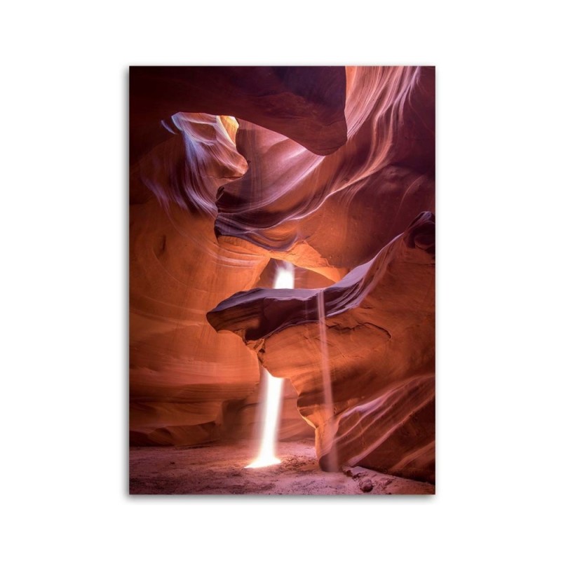 Modernes Wandbild - Licht in einer Höhle | Feeby