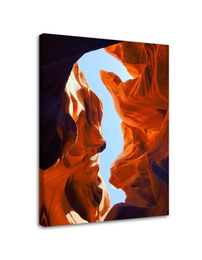 Dekoratives Leinwandbild - Landschaft mit roten Felsen | Feeby