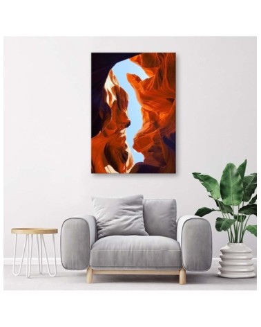 Dekoratives Leinwandbild - Landschaft mit roten Felsen | Feeby