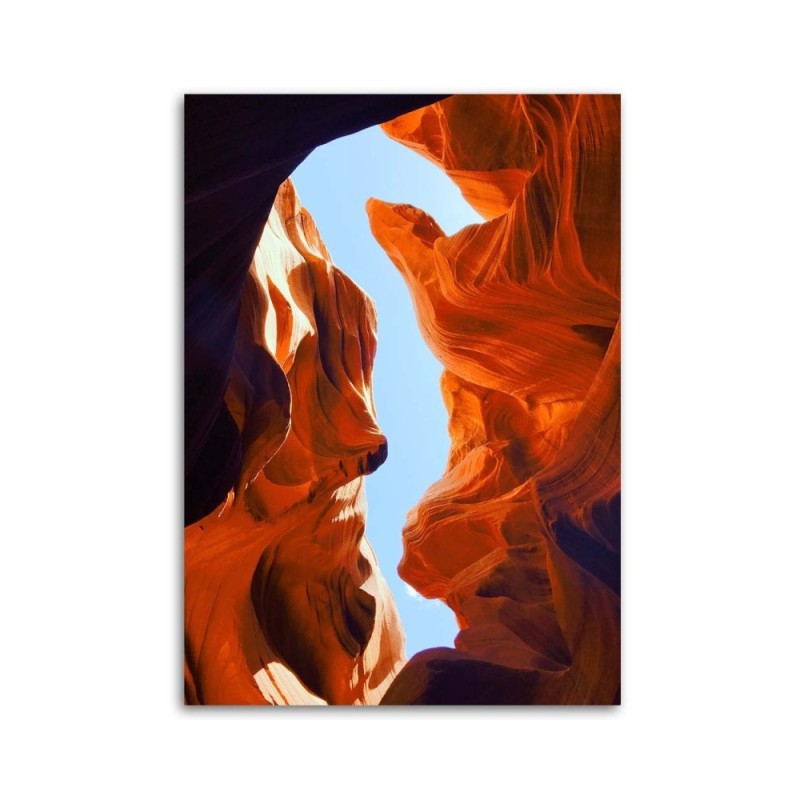 Dekoratives Leinwandbild - Landschaft mit roten Felsen | Feeby