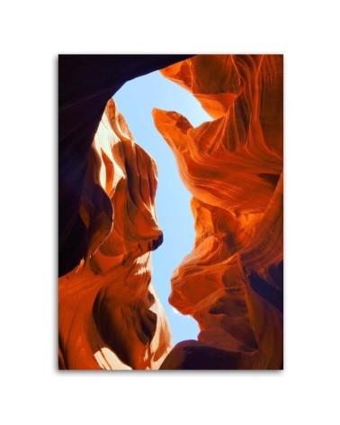 Dekoratives Leinwandbild - Landschaft mit roten Felsen | Feeby