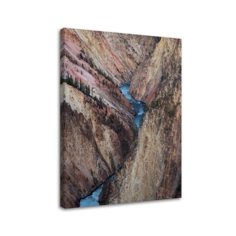 Modernes Wandbild - Rauschender Fluss zwischen den Felsen | Feeby