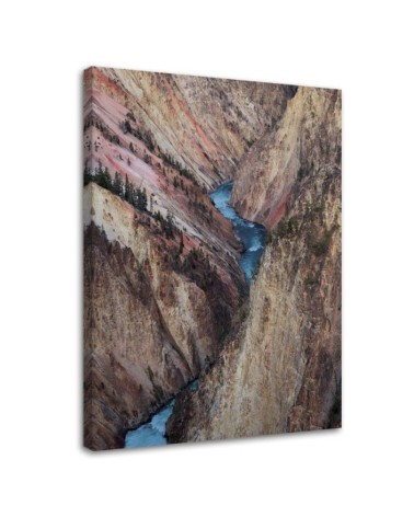 Modernes Wandbild - Rauschender Fluss zwischen den Felsen | Feeby