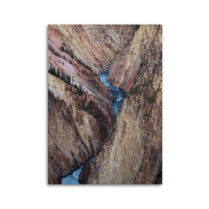Modernes Wandbild - Rauschender Fluss zwischen den Felsen | Feeby