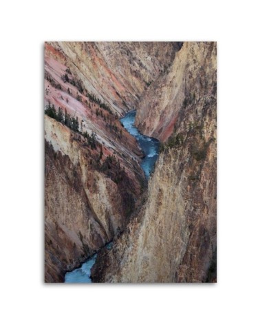 Modernes Wandbild - Rauschender Fluss zwischen den Felsen | Feeby