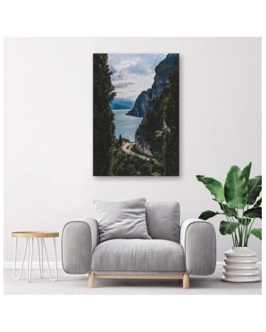 Leinwanddruck - See und Felsen | Feeby