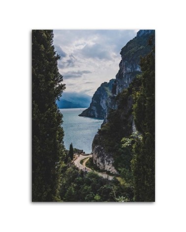 Leinwanddruck - See und Felsen | Feeby