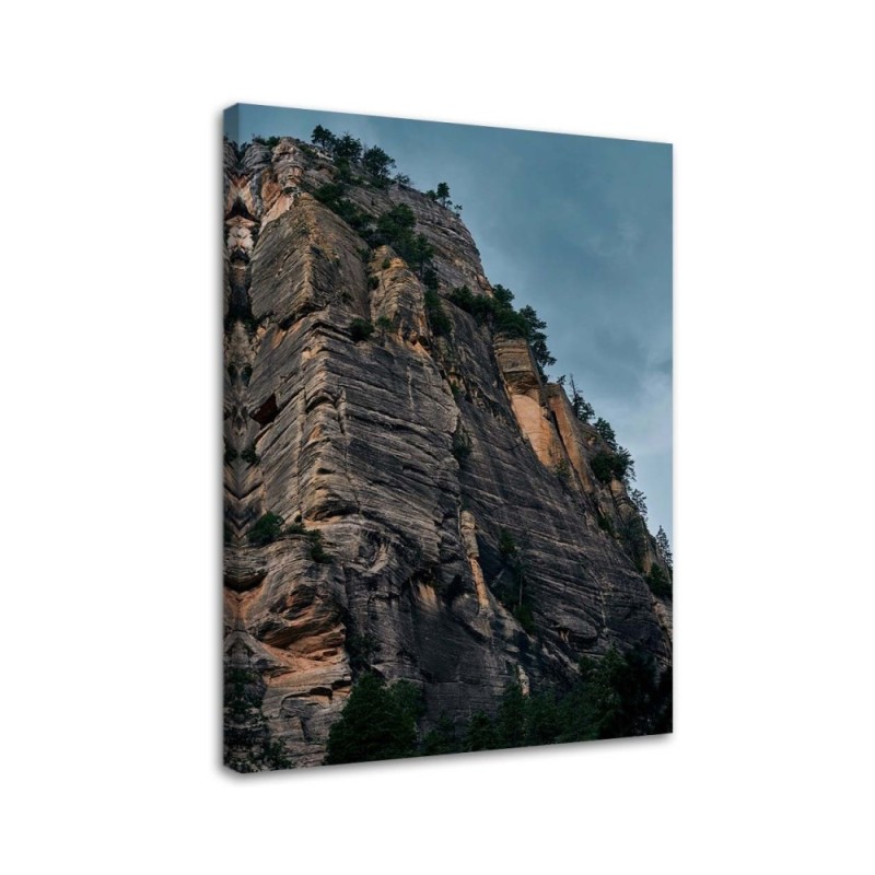 Leinwandbild - Hohe Felsen | Feeby