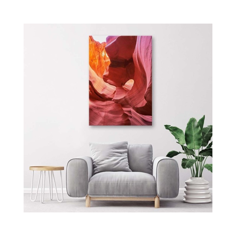 Leinwandbild - Rote Felsen | Feeby