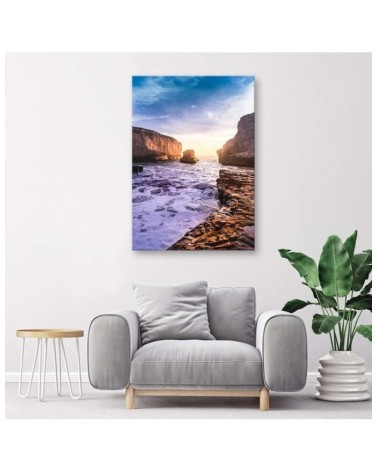 Bild auf Leinwand - Meer und Felsen | Feeby