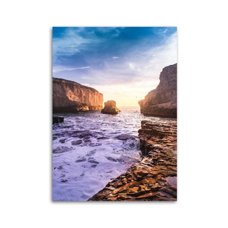 Bild auf Leinwand - Meer und Felsen | Feeby