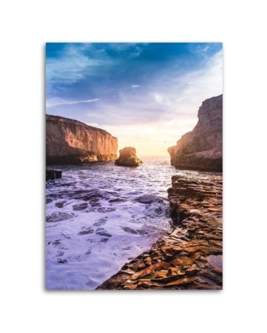 Bild auf Leinwand - Meer und Felsen | Feeby