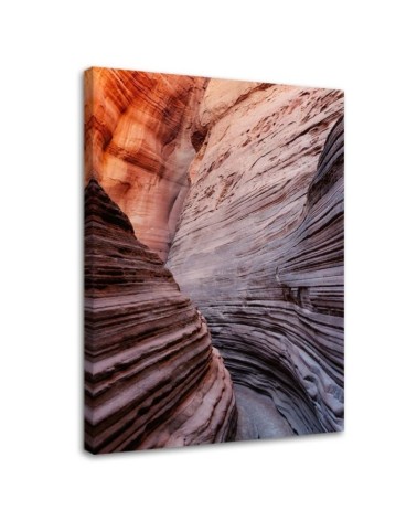 Leinwandbild - Zwischen den Felsen hindurch | Feeby