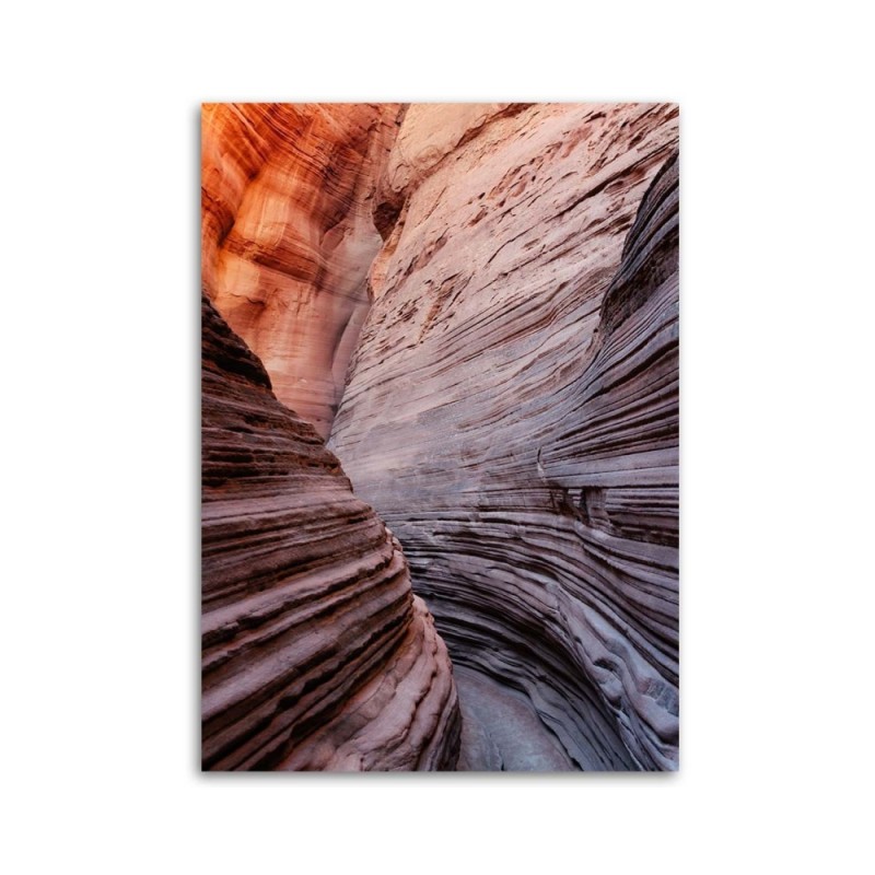 Leinwandbild - Zwischen den Felsen hindurch | Feeby