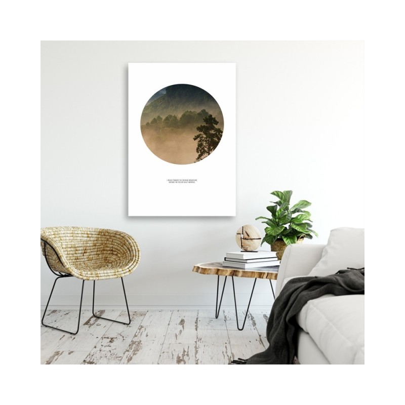 Leinwandbild - Wald im Kreis | Feeby