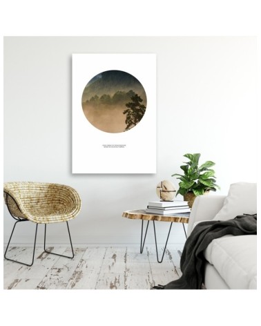 Leinwandbild - Wald im Kreis | Feeby