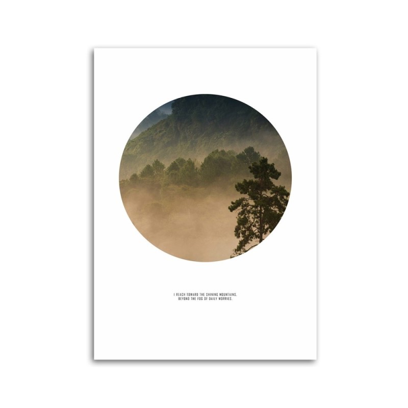 Leinwandbild - Wald im Kreis | Feeby