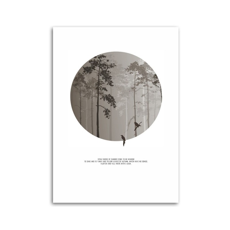 Bild auf Leinwand - Vögel im Wald | Feeby