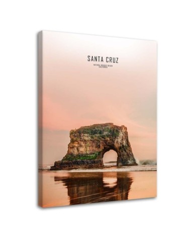 Canvas painting for living room - Santa Cruz rock | FEEBY