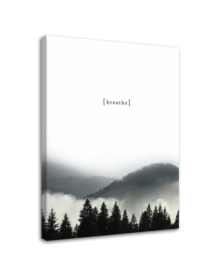 Leinwandbild - Motivationsatem - Berge | Feeby