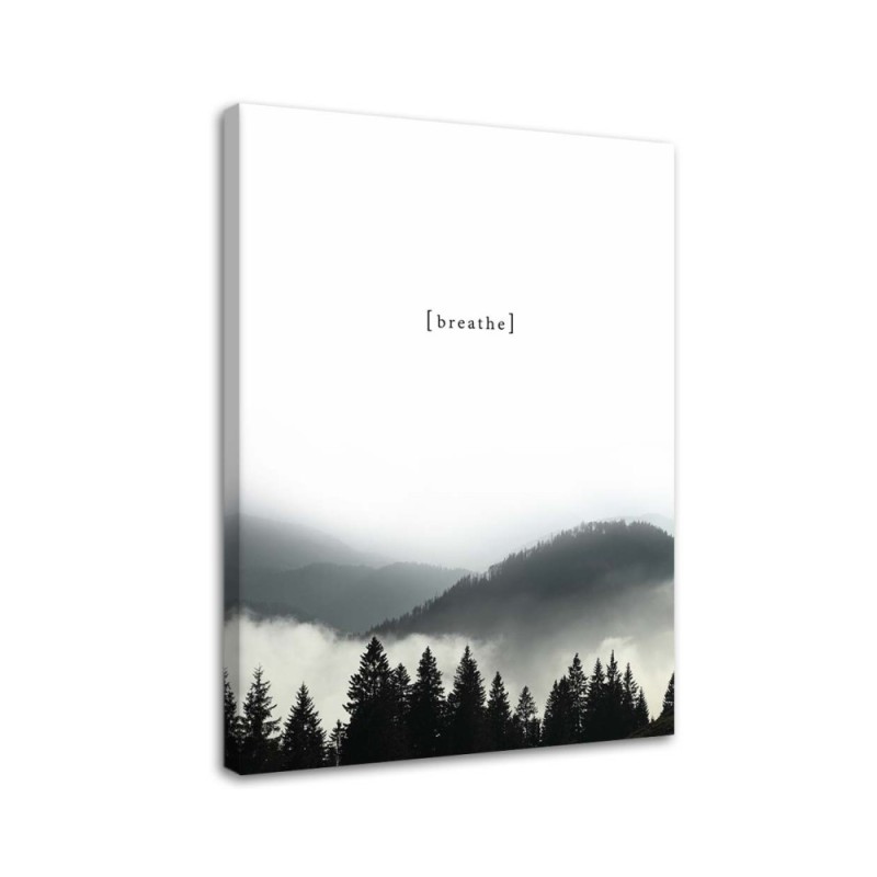 Leinwandbild - Motivationsatem - Berge | Feeby