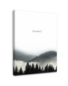 Canvas print - Breathe mountains forest in mist | FEEBY