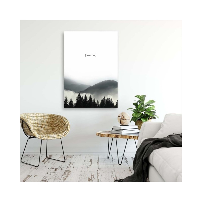 Leinwandbild - Motivationsatem - Berge | Feeby