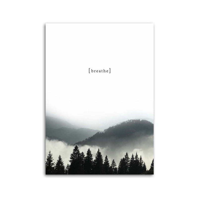 Leinwandbild - Motivationsatem - Berge | Feeby