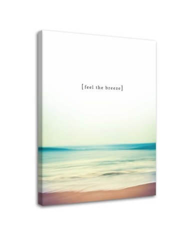 Canvas prints with quote - Feel the breeze sea beach | FEEBY
