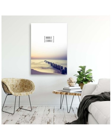 Modernes Wandbild - motivierend einatmen - ausatmen | Feeby